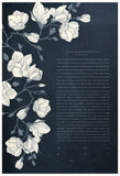Signature Ketubah - Southern Magnolias on Washi Paper