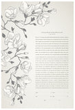 Signature Ketubah Design (Cotton Paper) Southern Magnolias