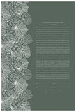 Signature Ketubah Design (Cotton Paper) Tropical Flora