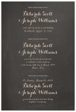 Quaker Marriage Certificate - Flower Garland (chalkboard charcoal)