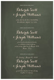 Quaker Marriage Certificate - Flower Garland (chalkboard moss)
