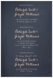 Quaker Marriage Certificate - Blooming Peonies (chalkboard slate blue)