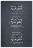 Quaker Marriage Certificate - Folk Garland (chalkboard slate blue/red flowers)