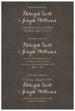 Quaker Marriage Certificate - Flower Garland (parchment charcoal)