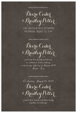 Quaker Marriage Certificate - Folk Garland (parchment charcoal/vanilla flowers)