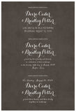 Quaker Marriage Certificate - Wild Flowers (parchment charcoal)
