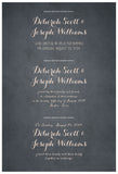 Quaker Marriage Certificate - Blooming Peonies (parchment slate blue)