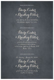 Quaker Marriage Certificate - Folk Garland (parchment slate blue/tea pink flowers)