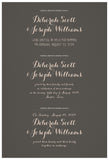 Quaker Marriage Certificate - Flower Garland (charcoal)