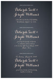 Quaker Marriage Certificate - Blooming Peonies (slate blue)