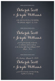 Quaker Marriage Certificate - Flower Garland (slate blue)