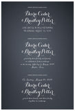 Quaker Marriage Certificate - Wild Flowers (slate blue)