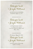 Quaker Marriage Certificate - Flower Garland (watercolor ascot gray)