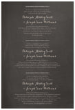 Quaker Marriage Certificate - Folk Garland (chalkboard charcoal/red flowers)