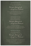 Quaker Marriage Certificate - Folk Garland (chalkboard moss/vanilla flowers)