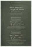 Quaker Marriage Certificate - Flower Garland (chalkboard moss)