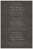 Quaker Marriage Certificate - Flower Garland (parchment charcoal)
