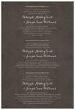 Quaker Marriage Certificate - Wild Flowers (parchment charcoal)