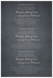Quaker Marriage Certificate - Blooming Peonies (parchment slate blue)