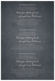 Quaker Marriage Certificate - Folk Garland (parchment slate blue/red flowers)