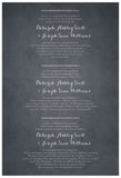 Quaker Marriage Certificate - Wild Flowers (parchment slate blue)