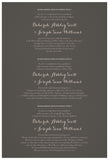 Quaker Marriage Certificate - Folk Garland (charcoal/vanilla flowers)