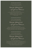 Quaker Marriage Certificate - Blooming Peonies (moss)
