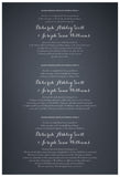 Quaker Marriage Certificate - Wild Flowers (slate blue)